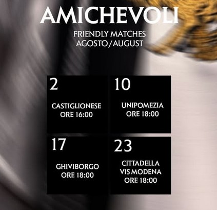 Le amichevoli di agosto del Siena FC