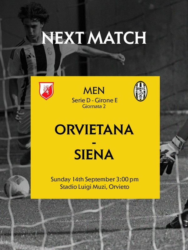 Orvietana-Siena Fc: biglietti in vendita