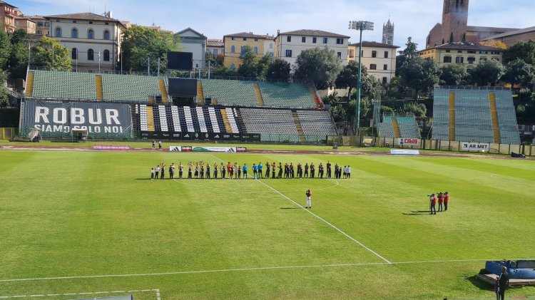 Il Siena brilla al “Franchi”: Vari e Lipari firmano il successo bianconero contro il Cannara